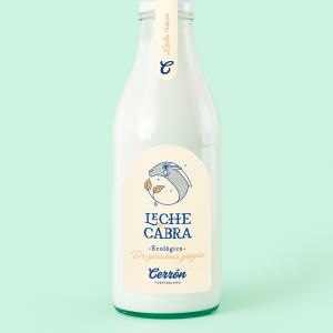 botella de leche de cabra ecológica biodinámica 1 litro